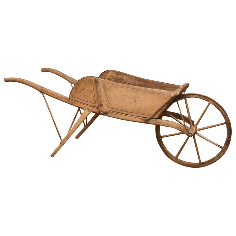 Wooden Wheelbarrow at 1stDibs wheelbarrow nuts