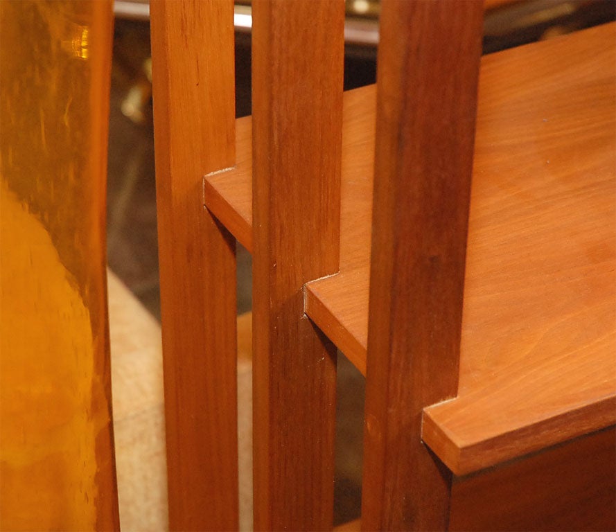Solid Teak Danish Bookshelf / Room Divider 2