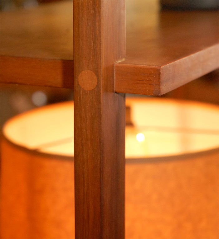 Solid Teak Danish Bookshelf / Room Divider 3
