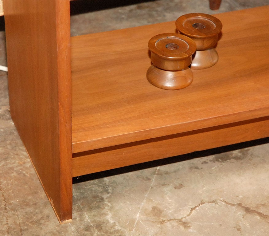 Solid Teak Danish Bookshelf / Room Divider 5