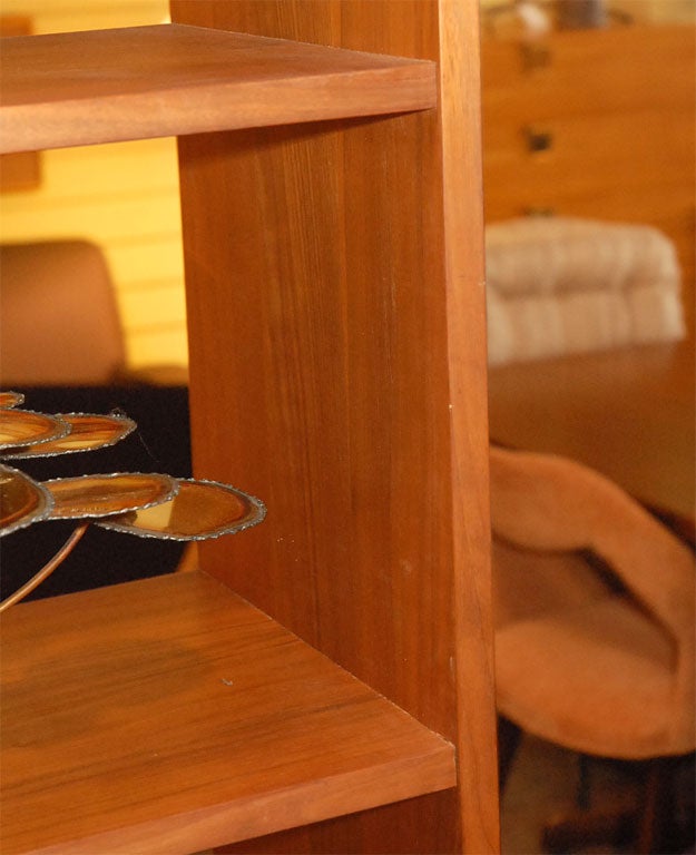 Solid Teak Danish Bookshelf / Room Divider 6
