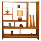 Solid Teak Danish Bookshelf / Room Divider