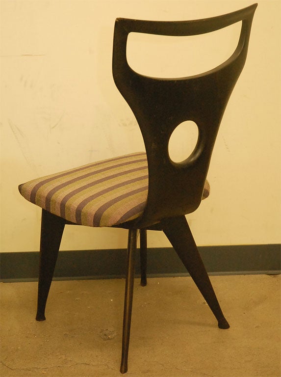 Ico Parisi Ebonized Wood Chair 4