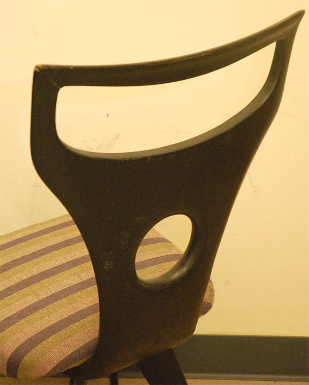 Ico Parisi Ebonized Wood Chair 5