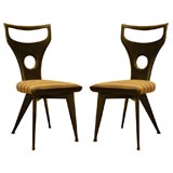 Ico Parisi Ebonized Wood Chair