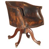 English Walnut Desk Chair