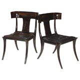 Pair of Vintage Klismos Chairs