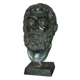 Neo-Classical Bronze Portrait Head