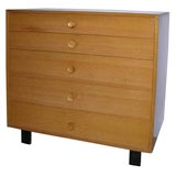 A George Nelson for Herman Miller Five Draw Bachelor
s Chest.