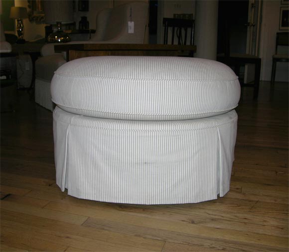 Upholstered Half Round Stool