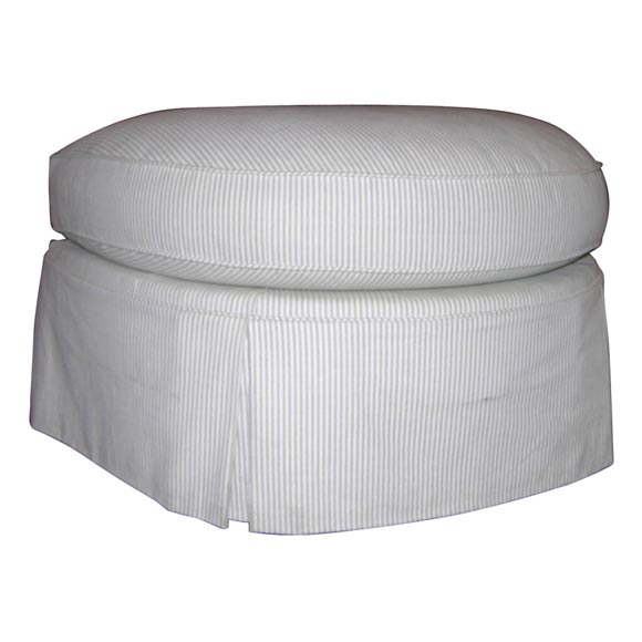 Upholstered Half Round Stool