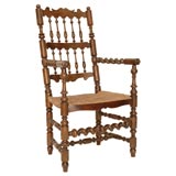 19th C. Spanish Arm Chair