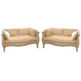 Pair of Bombay Style Settees
