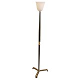 Jacques Adnet Leather Floor Lamp