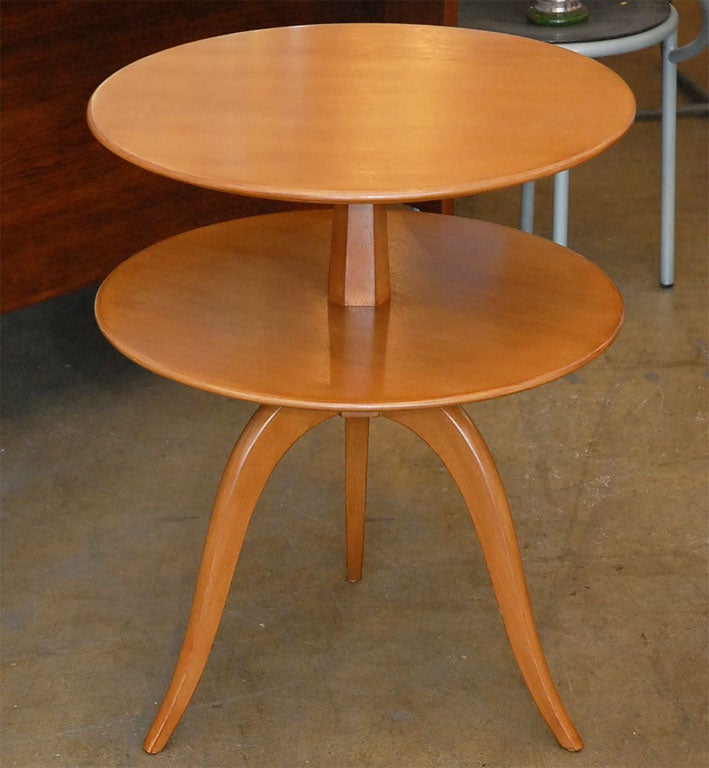 Pair of Paul Frankl side two tiers table for Brown & Saltman