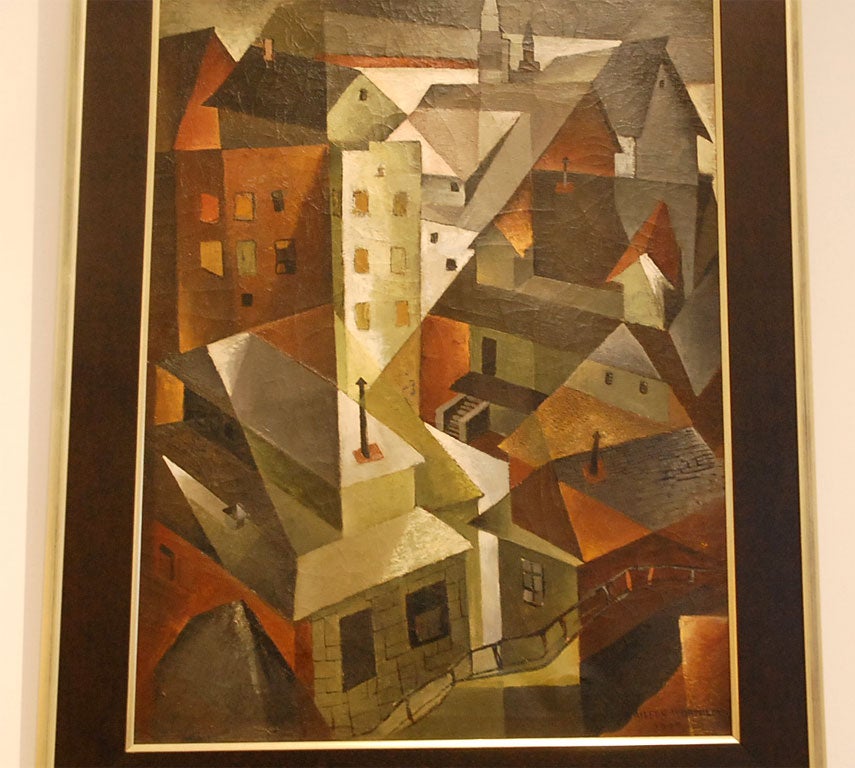 Cubist Oil Painting 