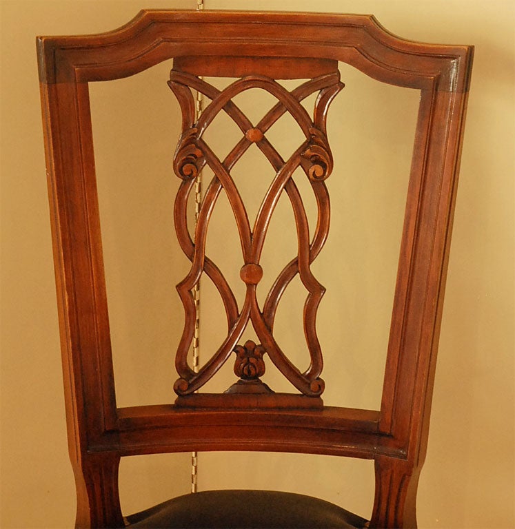 lattice back chair