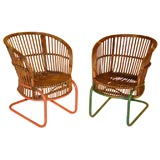Pair of Split Reed Chairs