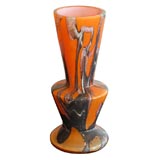 Hungarian  marbled glass vase