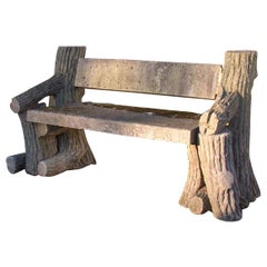 Faux Bois Garden Bench