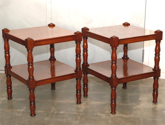 Pair English Victorian Whatnots