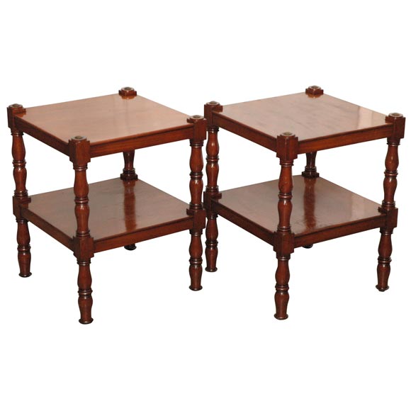 Pair English Victorian Whatnots