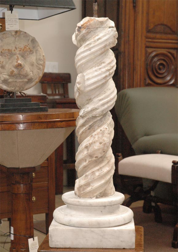 Marble Column Fragment, 15th Century