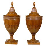 Antique Pair of Period Sheraton Knife Urns