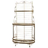 19th Century French Painted Iron and Brass Baker's Rack