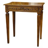 18th Century French Walnut Side Table, Louis XVI Style