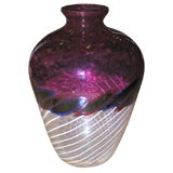 Hand-Blown Glass Vase by Anzolo Fuga