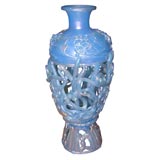 Spectacular Hand-Blown Glass Vase by Ermanno Nason