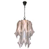 Fire and Ice Chandelier attributed to Mazzega