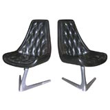 Space age Naugahyde and Aluminum Chairs