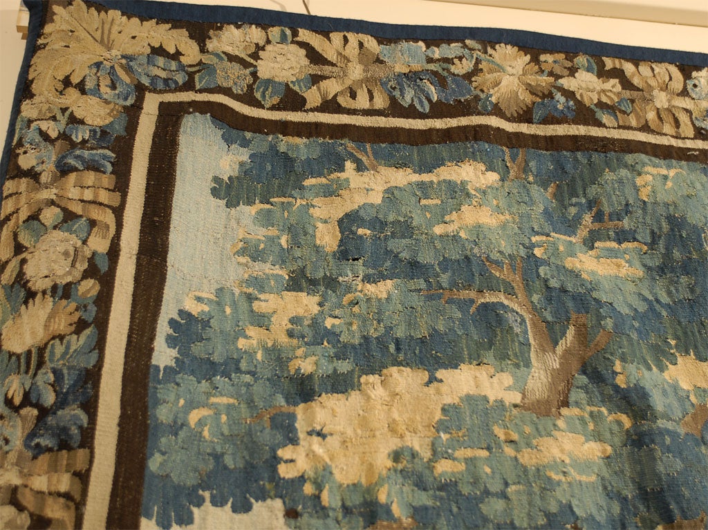 French Regence Period Aubusson Tapestry with Landscape Scene, c. 1720 For Sale 3