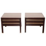 French Polished End Tables by Baker