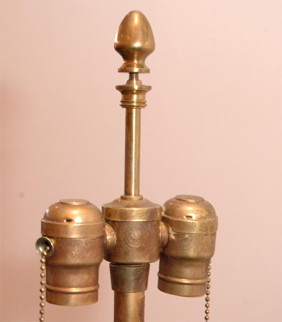 brass peacock lamp