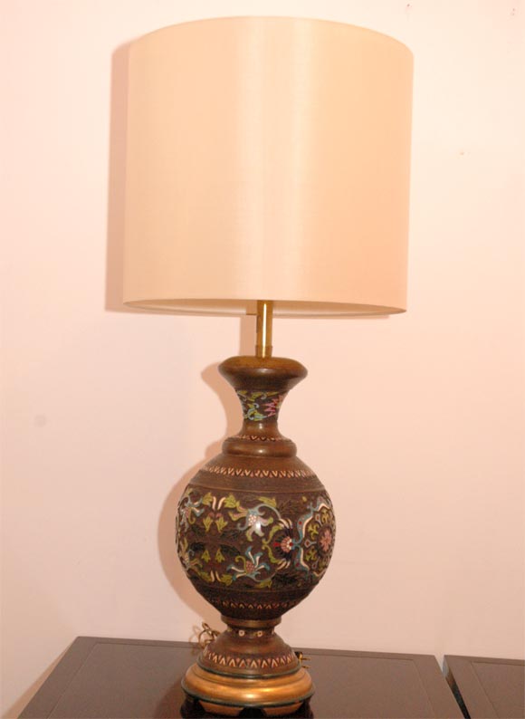 Large Cloisonne Lamp