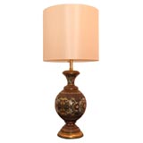 Vintage Large Cloisonne Lamp