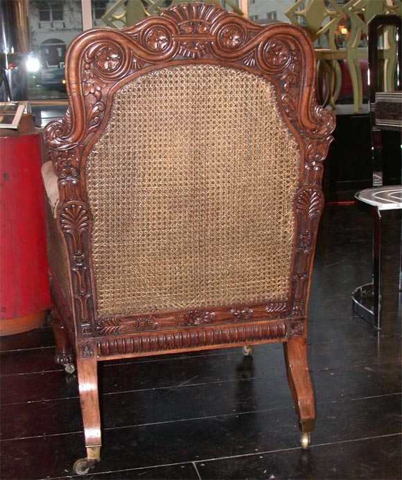 GEORGE IV CANED PADOUK BERGERE For Sale 1