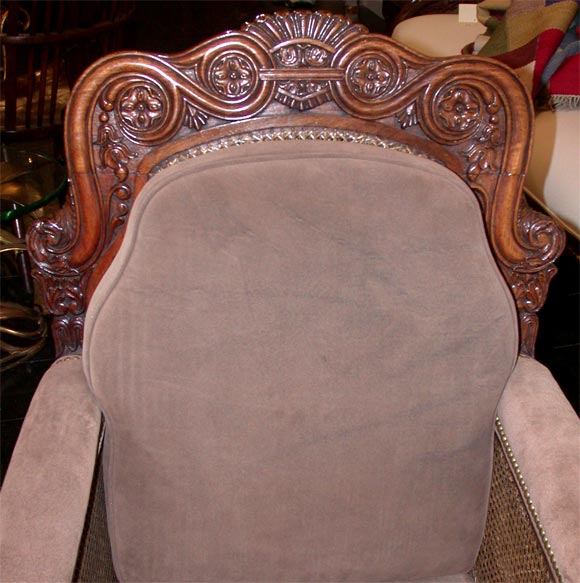GEORGE IV CANED PADOUK BERGERE For Sale 6