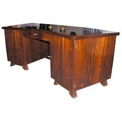 Art Deco macassar-ebony Desk
