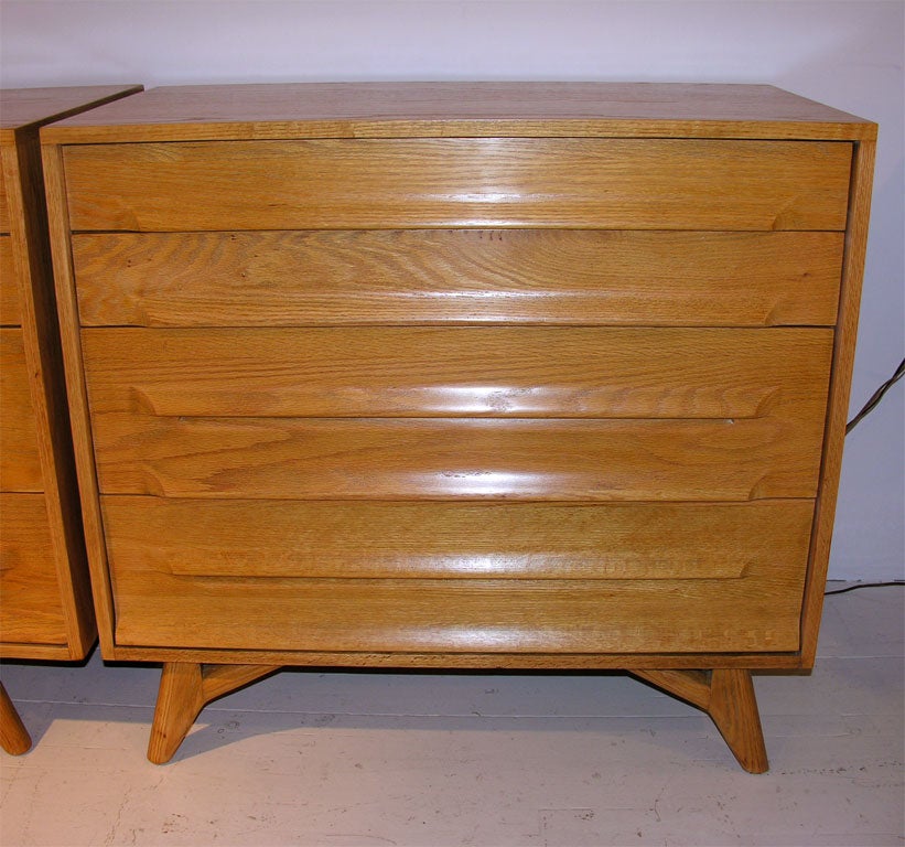 American Oak Double Dresser by Paul Laszlo for Brown Saltman