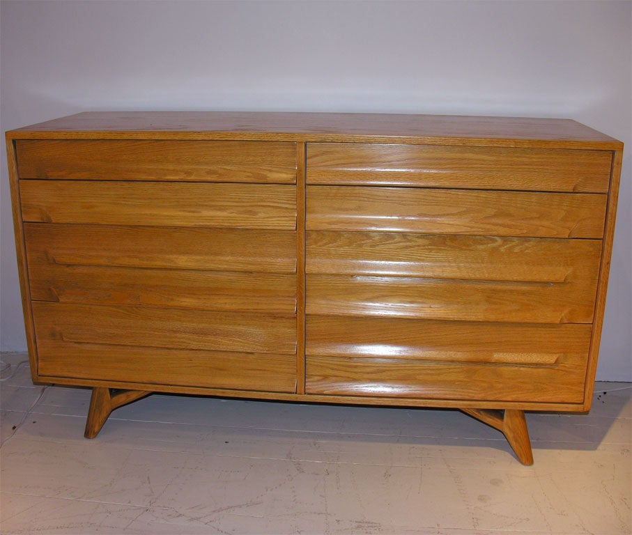 Oak Double Dresser by Paul Laszlo for Brown Saltman 3