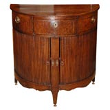 Demilune Oak Cabinet