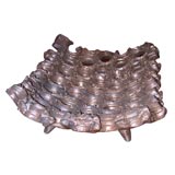 Peter Lane Bronze Glazed Stoneware Honeycomb Platter