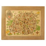 1949 Illustrated Map of Paris 1949 Illustrated Map of Paris