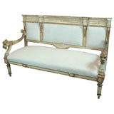 Antique Painted & carved Venetian settee
