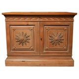 Dunbar Starburst & Wave Carved Pine Cabinet