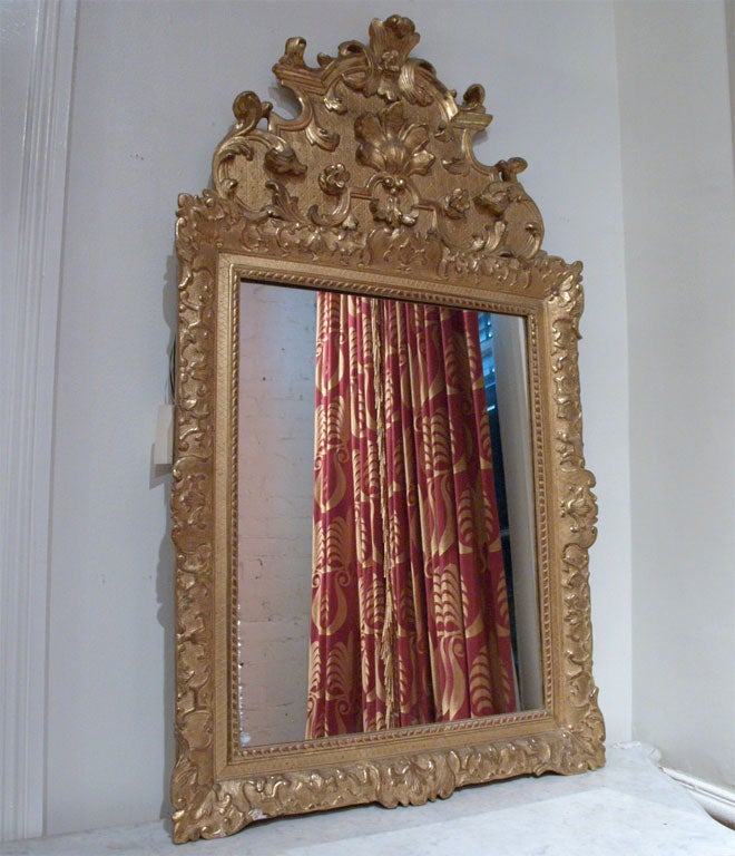 Period Regence Gilt Wood Mirror For Sale 2